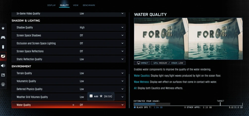 NVPI Warzone S4 2026 - Impostazioni grafiche in-game di Warzone ottimizzate per FPS da abbinare a Profile Inspector