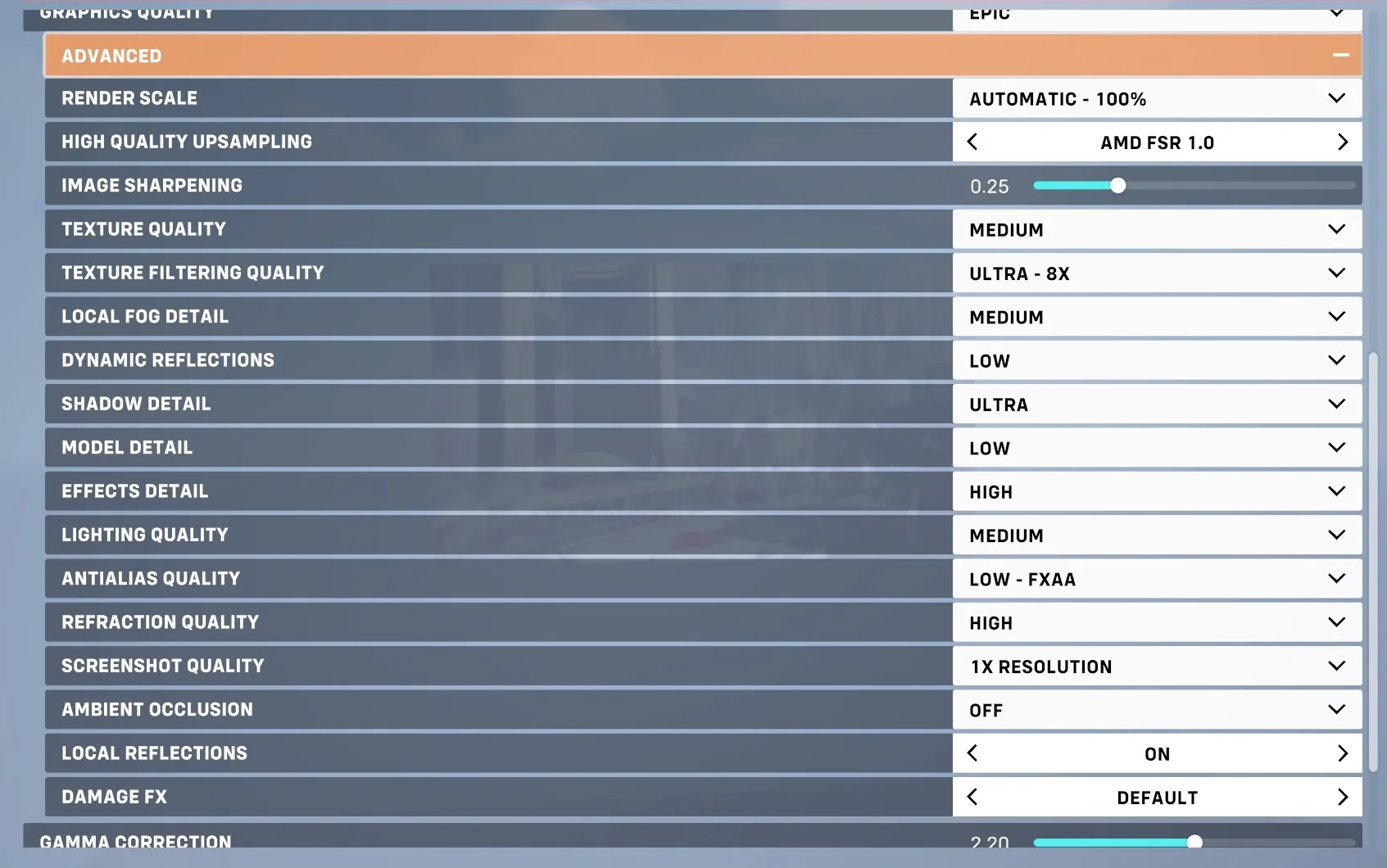NVPI Overwatch 2 2026 - Impostazioni grafiche in-game di Overwatch 2 ottimizzate per FPS nel profilo competitivo
