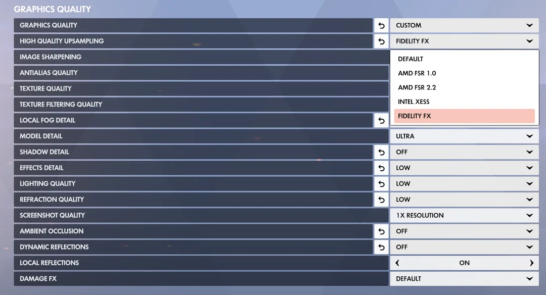 Overwatch 2 AMD Radeon - Impostazioni grafiche in-game di Overwatch 2 ottimizzate per FPS nel profilo competitivo su GPU AMD