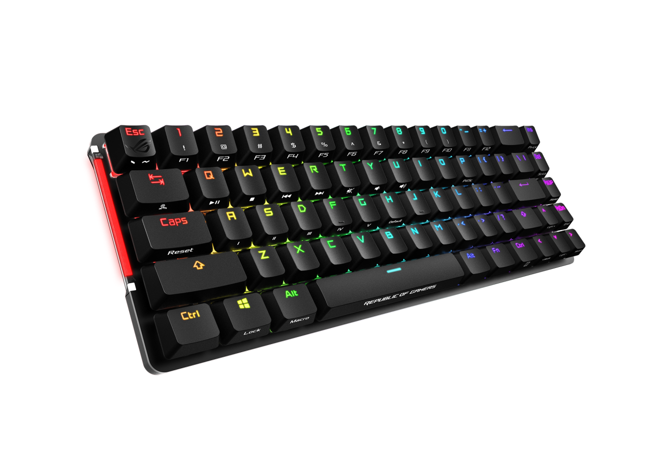 ASUS ROG Falchion NX recensione: la tastiera gaming wireless 65% con pannello touch laterale
